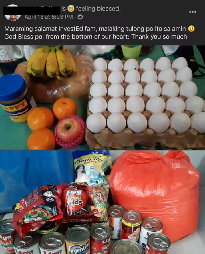 Food Donation Facebook Post